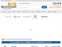 Tablet Screenshot of msappliances.com